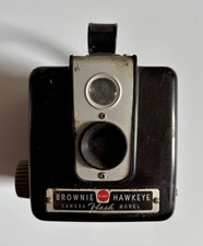 1950s Kodak Brownie Hawkeye Vintage Camera Black/Silver