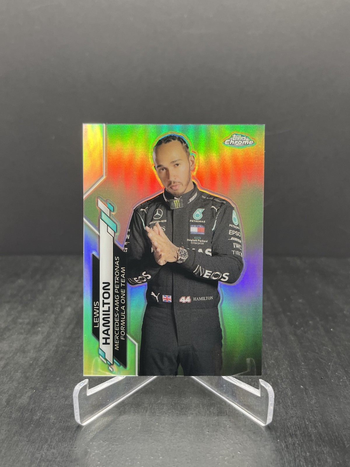 2020 Topps Chrome Formula 1 F1 Lewis Hamilton Portrait Refractor #1