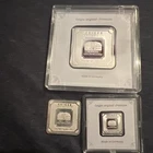 (Mixed Lot Of 3) Geiger Bars .999 Fine Silver 50,20g,5g.