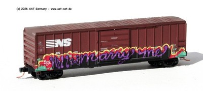 MTL MicroTrains N - 02544731 - 50´ Boxcar NS #400024 (graffitied); NEW & OVP