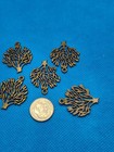 5 DIY Tree of Life Plant Charm Pendants 28x24mm Hollow Crafts Jewelry Supplies