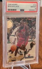 PSA 10- 1996 Hoops Ben Wallace Rookie SA 10 GEM MT Washington Bullets NEW SLAB!