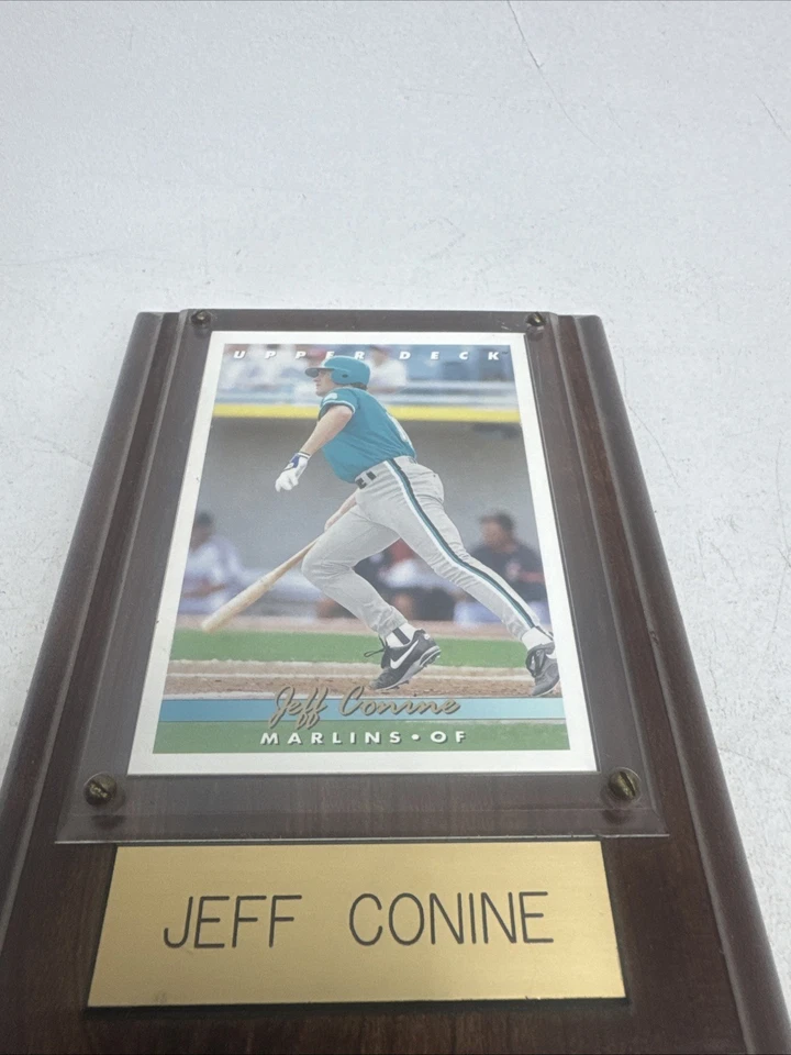 Tarjeta Jeff Conine de cubierta superior con placa Foto 2 de 4