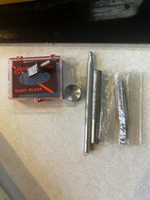 VTG Tandy Leather Craft Lot ,Tools,Needles Rivets, Buckles Ephemera Box Supplies