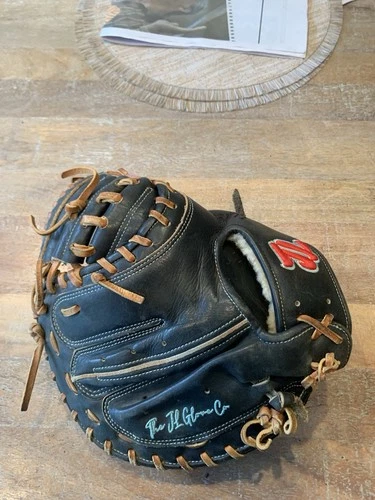 JL Glove Co. 32.50” Baseball Leather Catcher’s Mitt Glove “EXCELLENT”