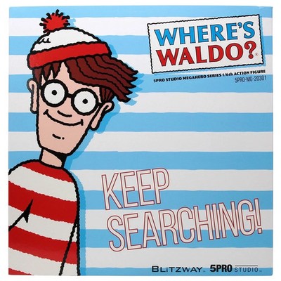 Blitzway 5Pro Studio Mega Hero Where's Waldo? - Waldo 1/6th Scale Action Figure