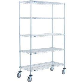 Nexel 5 Shelf Truck Nexelate 48''''W x 30''''D x 60''''H Polyurethane Swivel Casters 2
