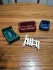 Vintage 1974 Hasbro Weebles Wobble Haunted House Accessories Lot Of 4 Pieces