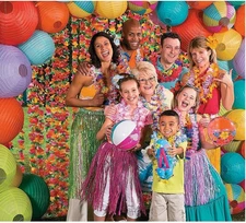 Fun Express Bulk Lei Assortment (100 Plastic Leis) Great for Tiki, Luau and... 