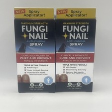 LOT OF 2 Fungi Nail Anti-Fungal Spray Aloe Tea Tree Oil - 1 fl oz EXP 06/26