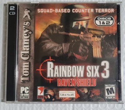 Tom Clancys Rainbow Six 3 Raven Shield PC CD ROM Video Game 2003 2 Disc