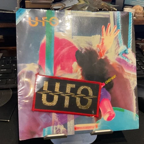 UFO 7"  LONELY HEART CLEAR VINYL Sealed  w/PATCH  UK 1981 Chrysalis – CHS 2482