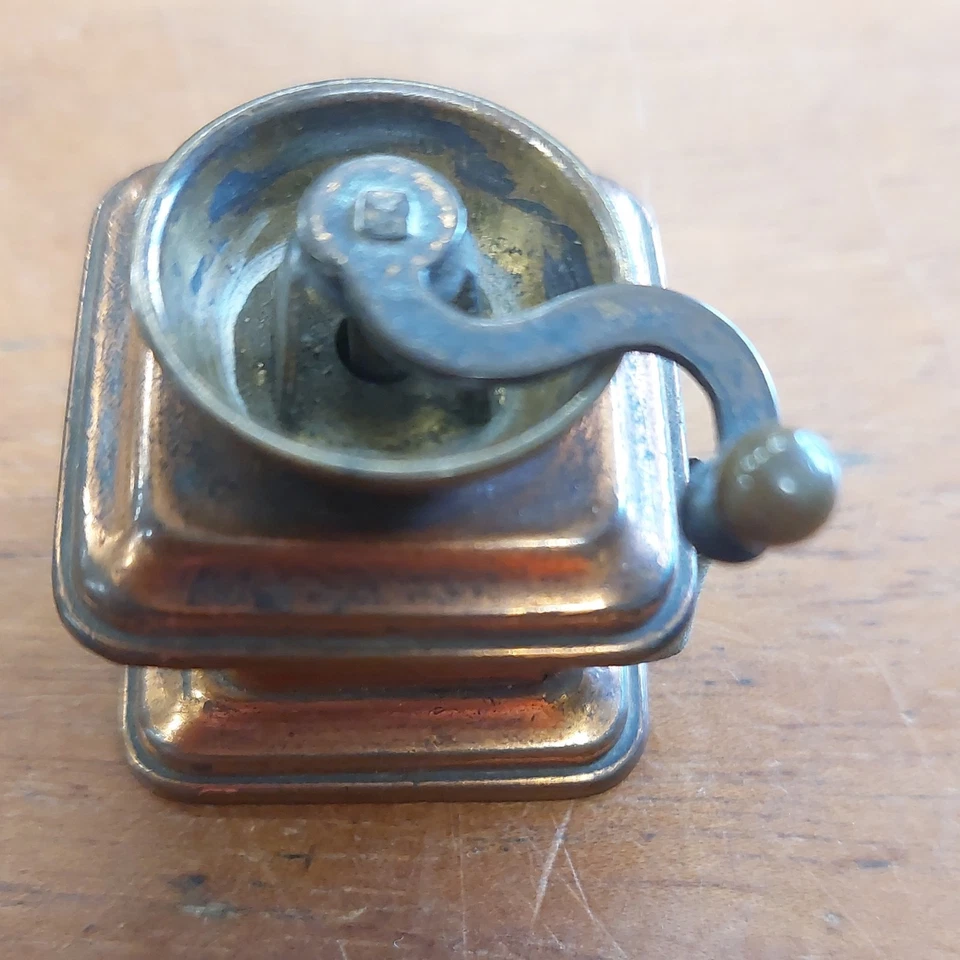 Antique Copper Coffee Grinder Sewing Tape Measure - Image 2 of 4