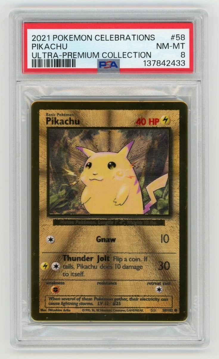 Pikachu Pokémon TCG Metal English Collectible Individual Card