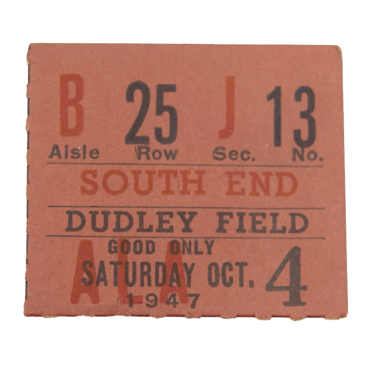 1947 Year Vintage Sports Ticket Stubs for sale | eBay