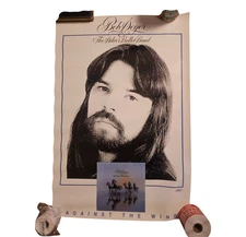Bob Seger & The Silver Bullet Band Against The Wind 20x30 Promo Poster VTG 1980