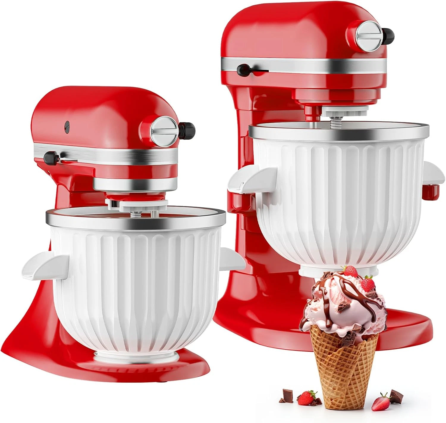 Ice Cream Maker Attachment for Kitchenaid Stand Mixer | 2 Quart Ice Cream Bowl,
Opens in a new windo