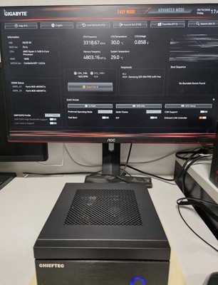 Premium, compact, full-featured Mini-ITX PC   Ryzen 5, 16GB DDR5, 1TB SSD