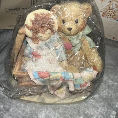 Cherished Teddies 1992 Figurine MOLLY #910759 ''Friendship Softens A Bumpy Ride''