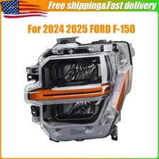For 2024-25 Ford F-150 Stx Xlt Xl Reflector Led Headlight Left Driver Rl3z13008h