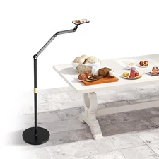 Magnetic Phone Floor Stand, Aluminum iPhone Overhead Stand with Adjustable Ar...