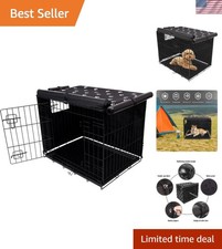 Durable 600D Dog Crate Cover - Water-Resistant, Fits 24 Inch Crates