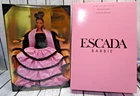NEW Escada Barbie Doll Limited Edition Vintage 1996 Pink & Black Dress NRFB