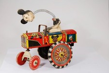 1950'S MARX TIN LITHO WIND UP MICKEY MOUSE DISNEY DIPSY CAR