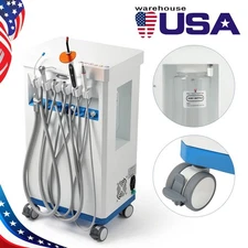 Dental Mobile Delivery Unit Tray Air Compressor Curing Light Ultrasonic Scaler