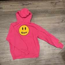 Drew house oversized corduroy bright pink hoodie size XS