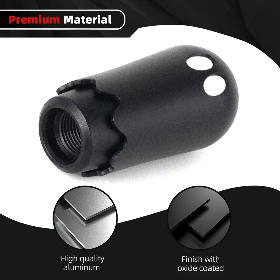 JDM Universal Ghost Manual Gear Stick Shift Knob Shifter w/ M8 M10 M12 Adapters Foto 4 de 4