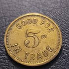VINTAGE TRADE TOKEN LOT OF 8 (THE GUENARD DRUG ,COW BOY'S PLACE  AT THE GEM+++ — photo 7