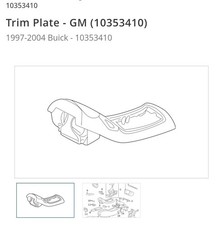 19972004 Buick Regal Center Console Cup Holder Oem Gray Brand Nib From Gm