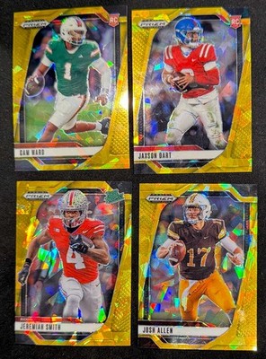 2025 Prizm Draft Picks Football - Gold Ice Prizm Set Builder #1-200 - You Pick!