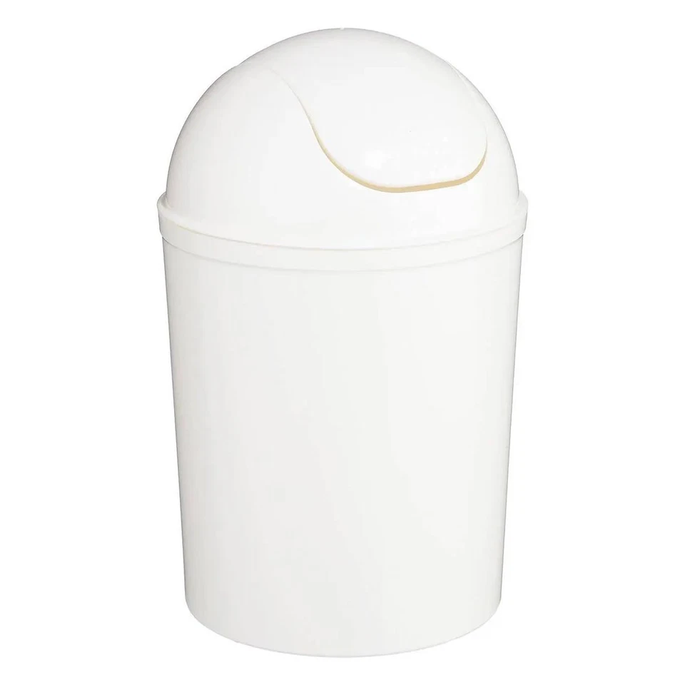 Poubelle de Salle de Bain " Essential" 7L Blanc - Photo 1/1