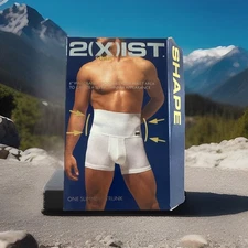 NWT 2(X)IST 2xist SHAPEWEAR FORM SLIMMING TRUNK White Small