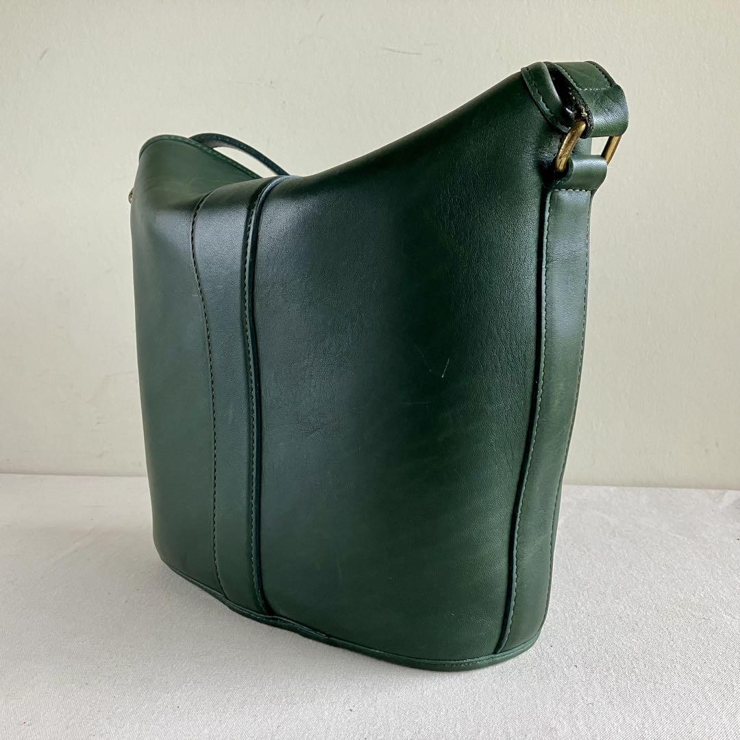 バッグ Vintage Coach Canterbury Bag Olive Green Vintage Coach Canterbury Bag Bottle Green 9948 Extremely Rare Made