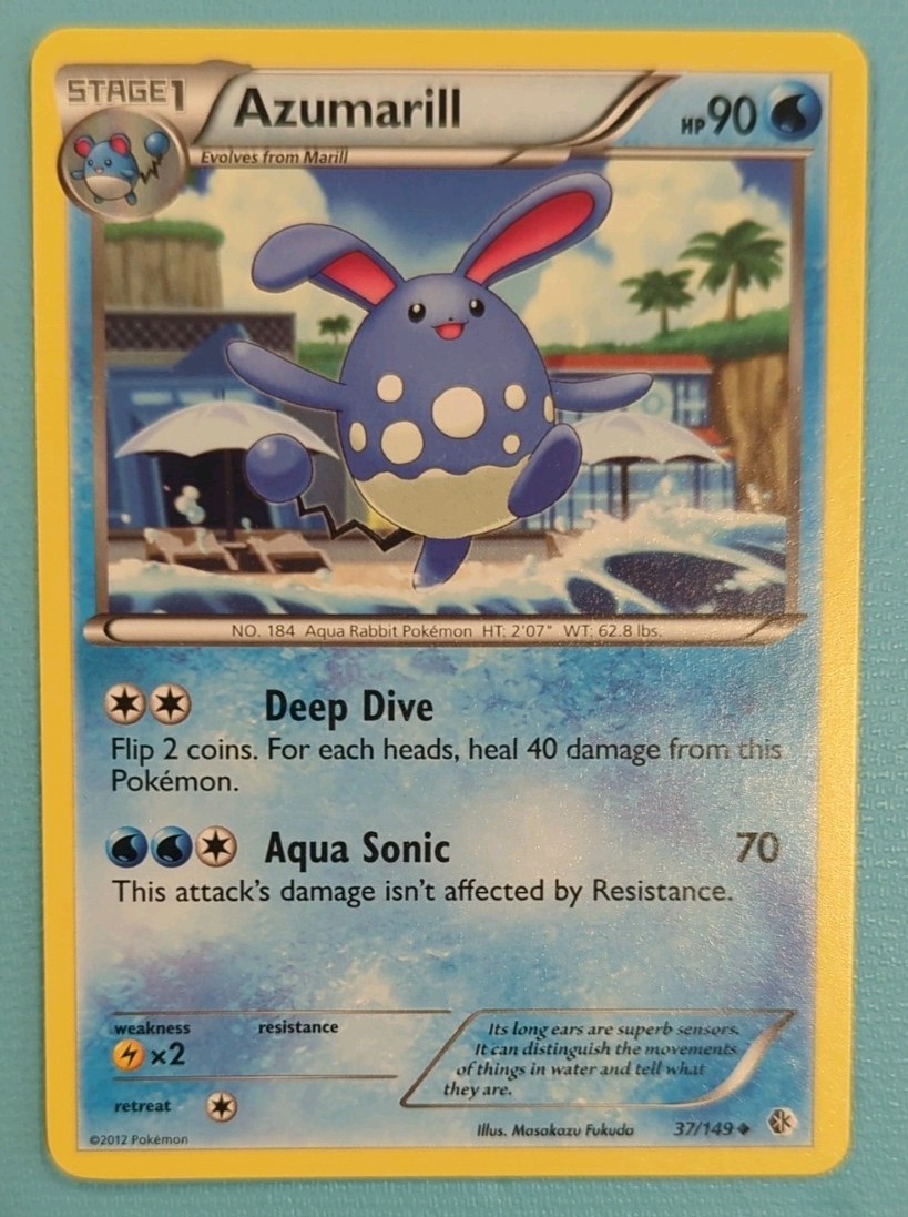 Azumarill 37/149 - Pokemon Boundaries Crossed Uncommon Card