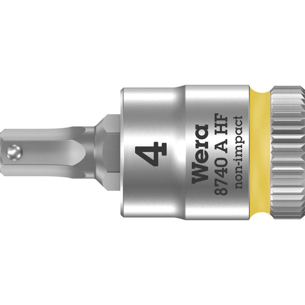 Wera 8740 A HF Zyklop Bit Socket - Holding Function 1/4"" 4 x 28mm