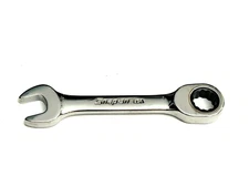 Snap On Tools NEW OXKRM10 10mm Metric 0° Offset STUBBY Ratcheting Combo Wrench
