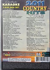 2011 COUNTRY HITS 2  3CDGS  CHARTBUSTER  KARAOKE  LOT VA