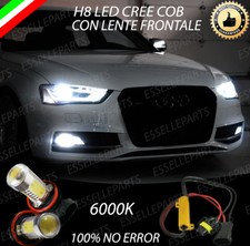 COPPIA LAMPADE FENDINEBBIA LED COB AUDI A4 B8 FACELIFT CANBUS 6000K BIANCO