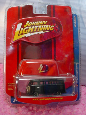 Johnny Lightning '66 VOLKSWAGEN SAMBA  #3;r7 Black VW; bus;cover LTD ED
