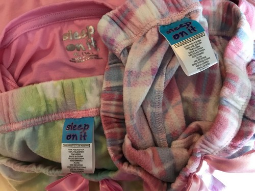 3-Piece Sleep on It Girl’s Pajama / PJ Set 2 Pants & 1 Top in Size XL (16) - Picture 10 of 12