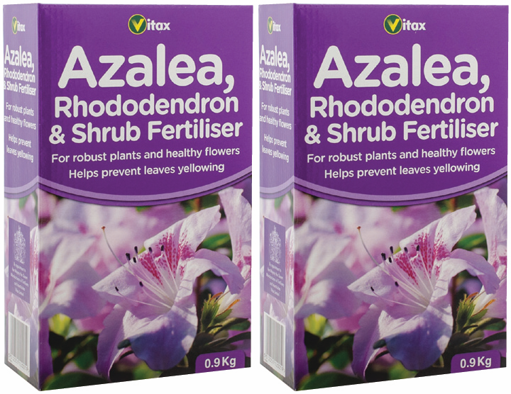 2x Vitax Organic Azalea Rhododendron & Shrub Ericaceous Plant Feed Box - 900g