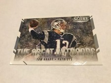 2015 Panini Score New England Patriots Tom Brady The Great Outdoors No. 3; NM