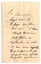 Charles Bowyer Adderley, Baron Norton Signed Letter / Autographed