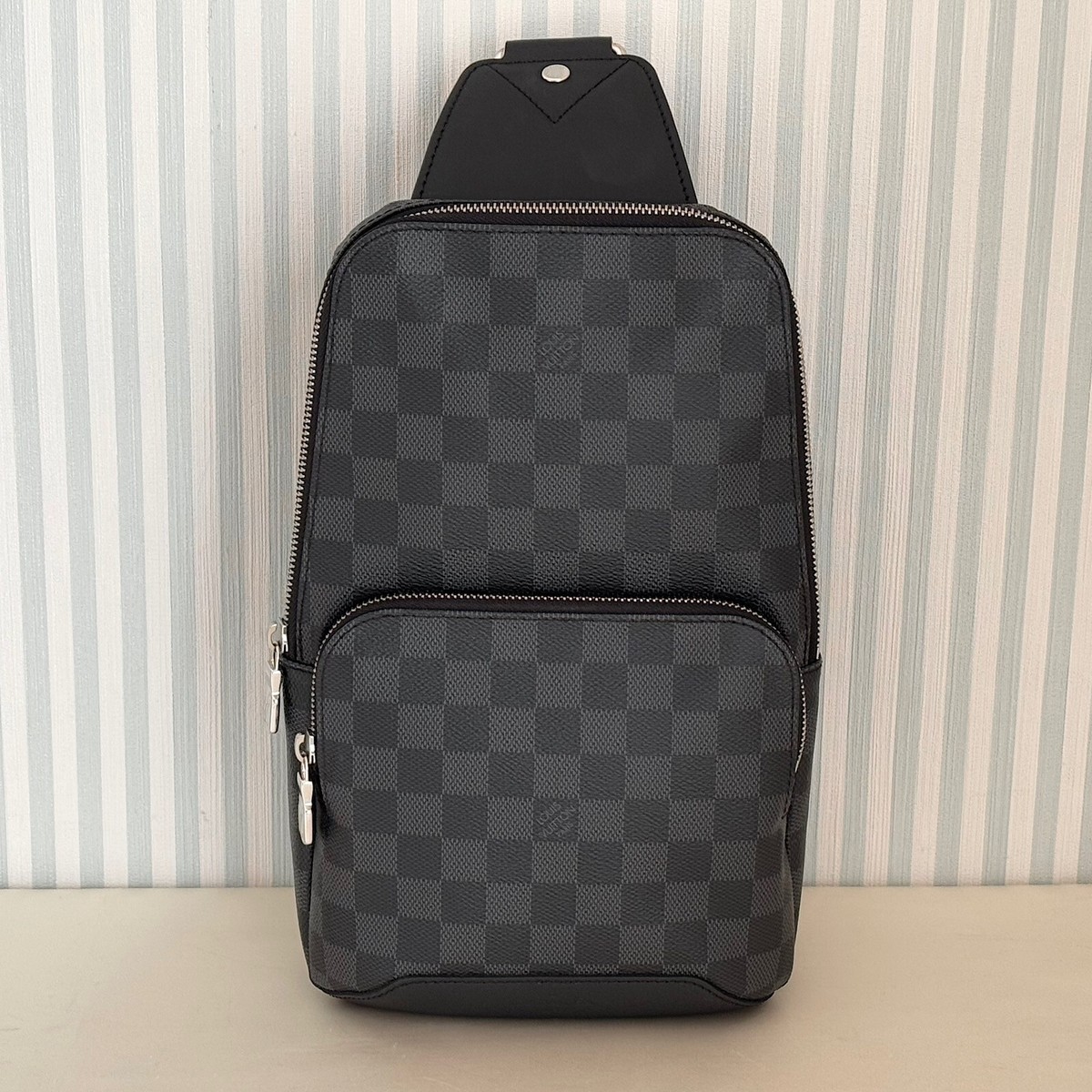 LOUIS VUITTON Avenue Sling Bag N41719 Damier Graphite Backpack