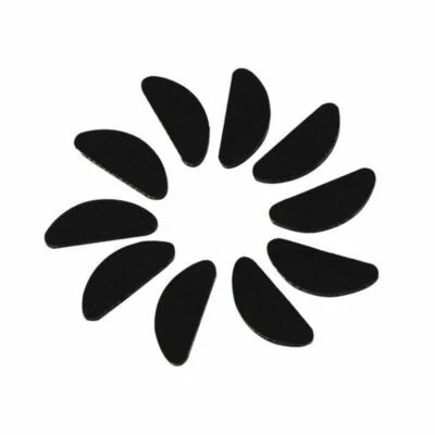 HAMADO Schwarz 10x Brillenpads Nasenpads Selbstklebend Silikon für Brillen Sonnenbrille