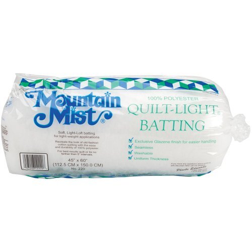 Mountain Mist Quilt-Light Polyester Batting, Crib/Craft 45-inch-by-60-inch 